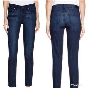Paige Skyline Ankle Peg Skinny Jeans in Caswell Blue